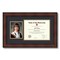 ArtToFrames 8.5x11 inch Diploma Frame with 6" x 8" Inch Image Opening - Framed with Black and Gold Mats, Comes with Regular Acrylic and Sawtooth Hanger for Wall Hanging (DT-8.5x11)